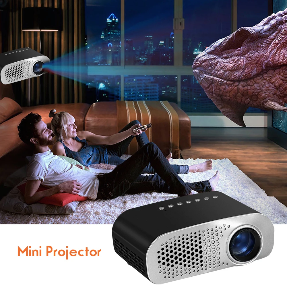 LED Projector Digital Projector Home Beamer for Kids 1920*1080P HD Mini Projector Support SD HDMI USB