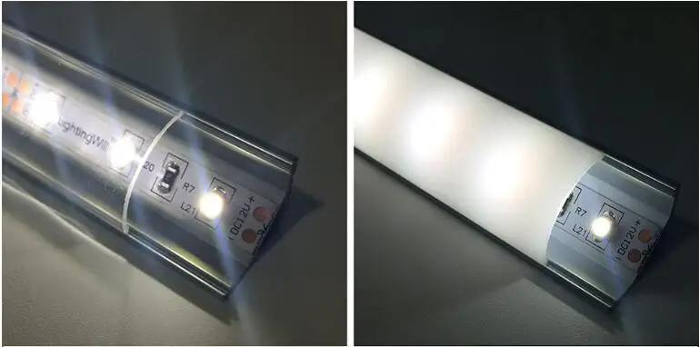 Perfil de Alumínio com Tampa Tampa para a para a Iluminação do Armário Decoração de Interiores Frete Grátis Venda Quente Novo Canto Levou 1 M e pcs 18 led aluminium