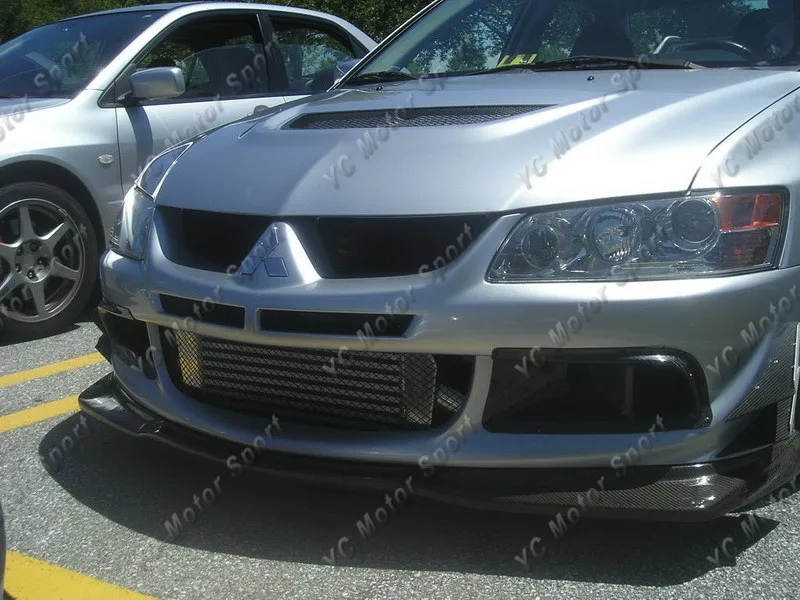2003-2004 Mitsubishi Evolution EVO 8 VIII Varis Style Front  Bumper Lip CF (15)