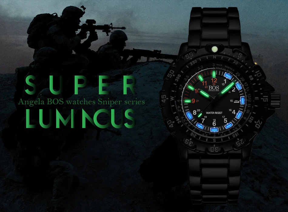 Военные Супер Светящиеся Часы мужские многофункциональные с поворотным циферблатом компасы армейские Стальные Роскошные часы Мужские известный бренд Relogio Masculino