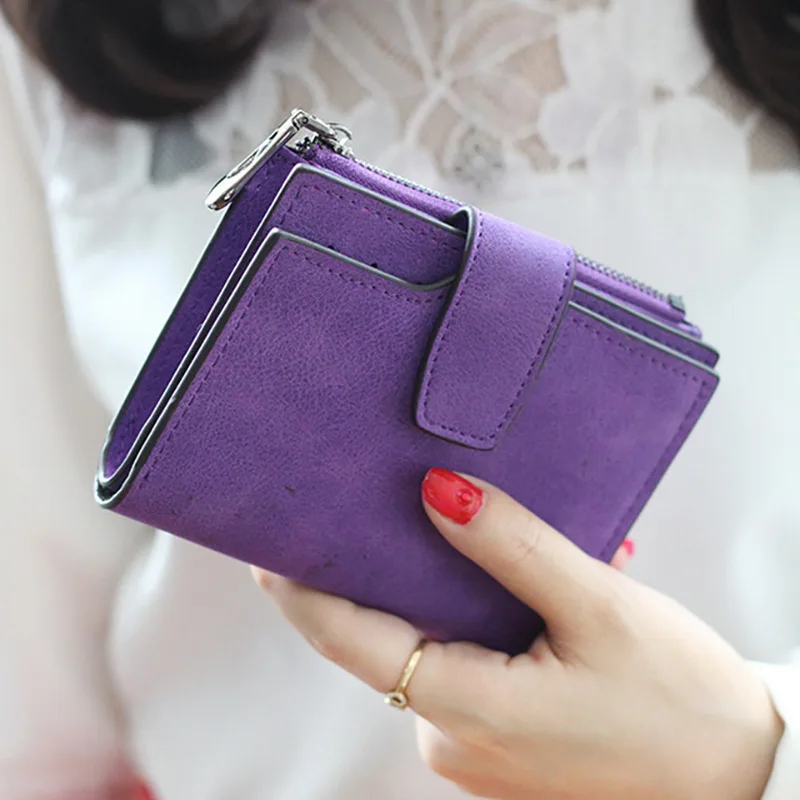 

Women's Solid Color Short Cute Students Wallet Small Fresh Wallet Young Fashion Wallet
