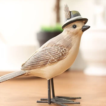 

[special offer] American country bird Home Furnishing resin ornaments Decor wedding gifts birthday D0075