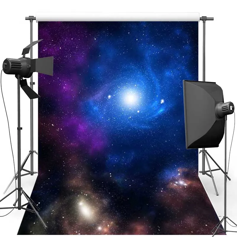 

Space Vinyl Photography Background Night Sky New Fabric Flannel Backdrops for Children photo studio S1864