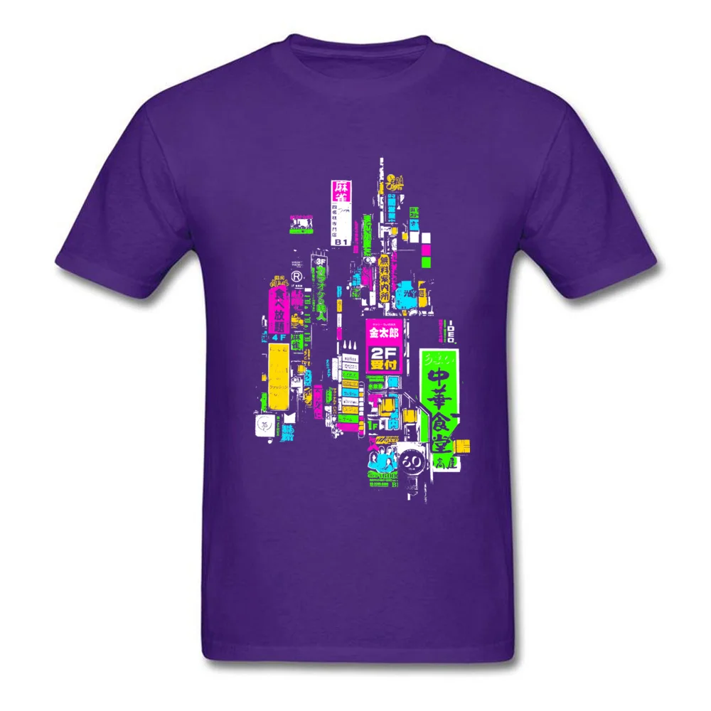 Cotton Fabric Man Short Sleeve Tokyo T Shirt Casual Tops & Tees New Coming Birthday O Neck Tops Shirt Top Quality Tokyo purple