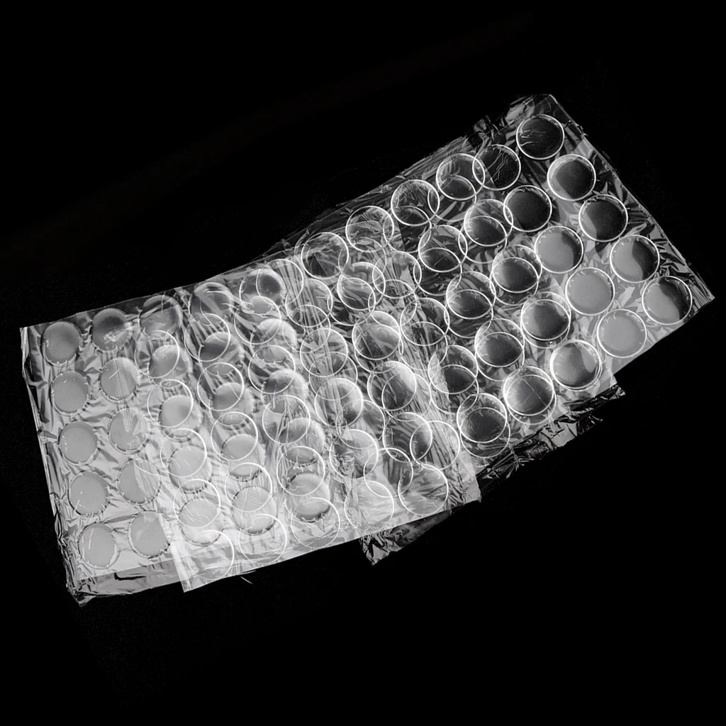100 Piece 1 inch Crystal Clear PVC Adhesive Circles Bottle Cap Sticker for Bottle Cap DIY Crafts Supplies