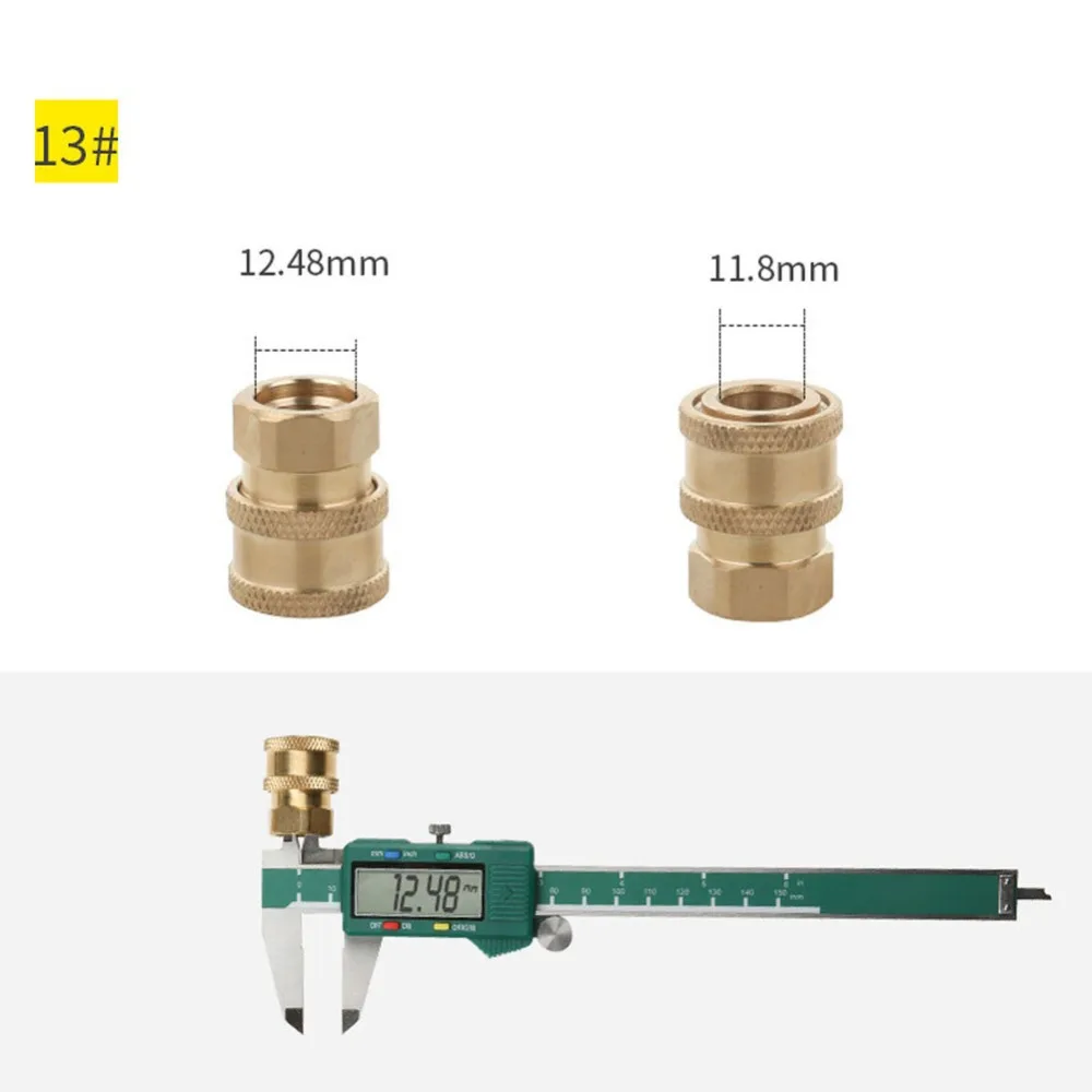 1/" быстроразъемный соединитель-Автомобильный соединитель для мытья под давлением 1~ 19# для быстрого подключения садового шланга автомобильная мойка