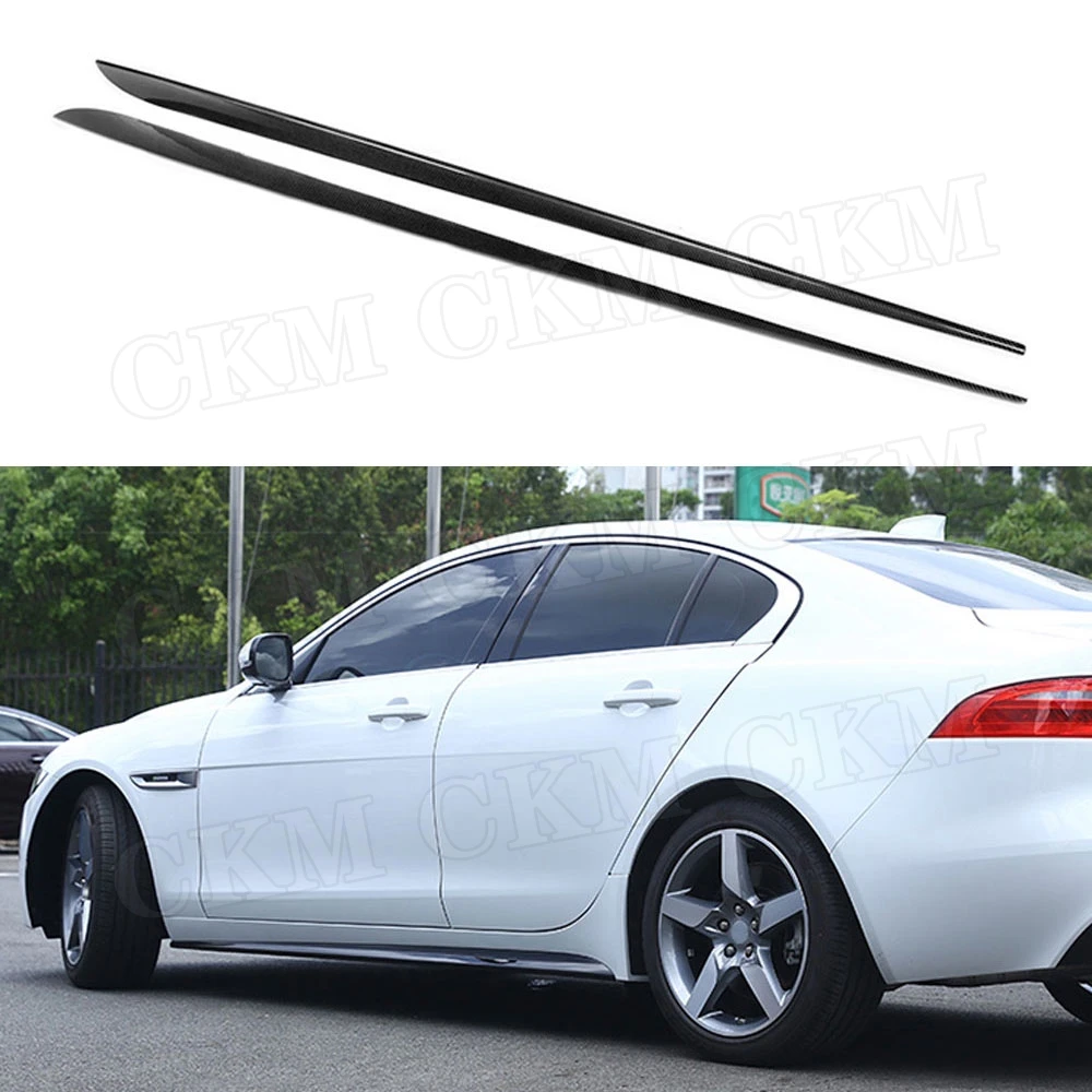 Боковые юбки XE из углеродного волокна/АБС комплект фартуков для кузова Jaguar Sedan 4