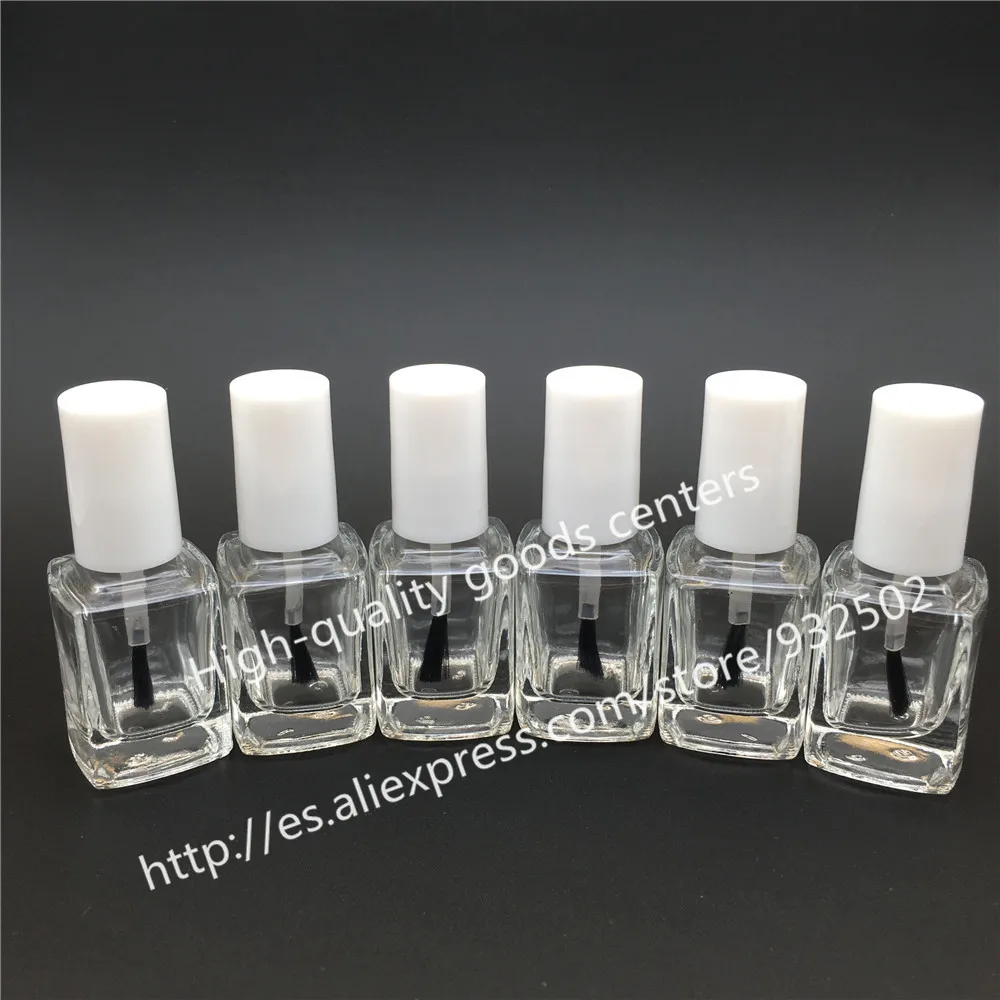 Free Shipping 200pcs 15ml round nail polish bottle bottles with white
