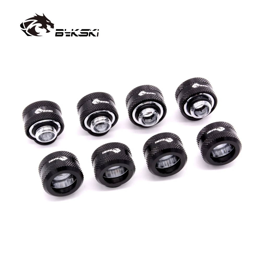 

Bykski 8pcs/lot Water Cooling Fitting OD12mm 14mm 16mm Hard Tube Fitting G1/4'' Computer Accesspries Fitting use for Rigid Tube