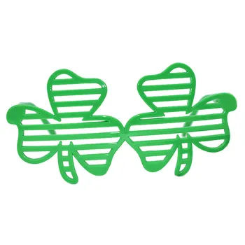 

St. Patrick's Day Green Irish Glasses Shamrock Party Mask Dress Up Accessories Set St. Patrick's Day Party Supplies 6.6