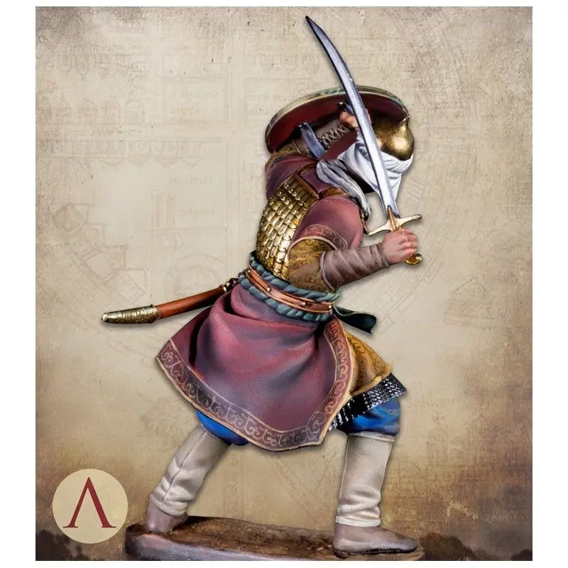 Неокрашенный комплект 1/24 75 мм Saracen Warrior статуэтка солдата из смолы миниатюрный