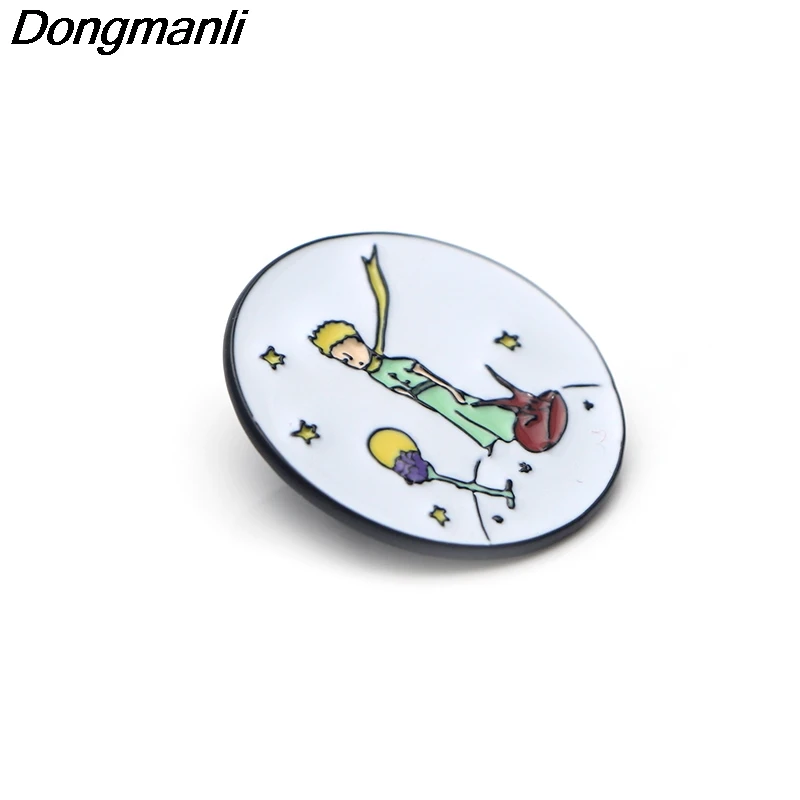 P3289 Dongmanli принц и лиса эмалевые булавки броши мультфильм креативная