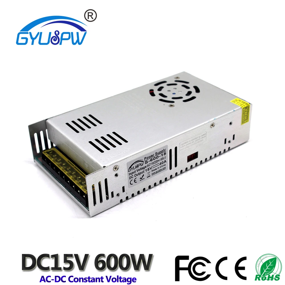 15V600W