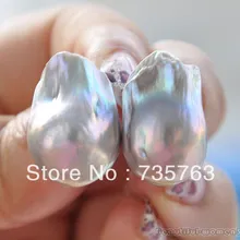 Xiuli 0016 20 мм Фиолетовый барочный Кеши реборн жемчужные серьги