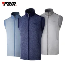 Pgm мужская жилетка для гольфа без рукавов, куртка для гольфа, ветрозащитный Теплый жилет для гольфа для мужчин, Спортивная одежда на молнии, M-XXL D0511