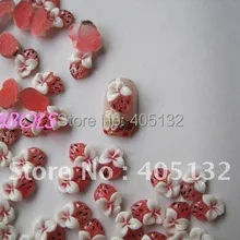 RC-15-1,, 3D 200, шт./пакет, милые украшения из клубники, смолы, милые украшения для ногтей, украшения для мобильного телефона