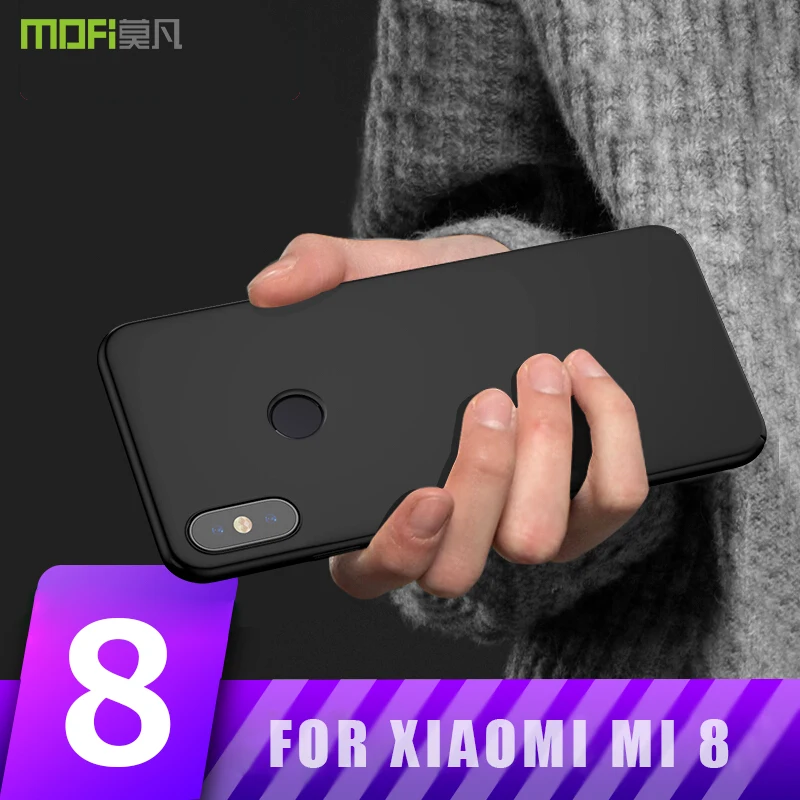 

for xiaomi mi8 Case cover MOFI xiaomi mi 8 back cover case MOFI for mi8 PC hard Plastic Full Cover frosted case 6.21''