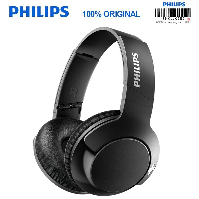 Оригинальные Беспроводные Наушники Philips SHB3175 с басами+ Bluetooth 4,1, складная гарнитура с микрофоном, официальная проверка