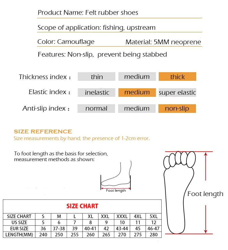 Нескользящие износостойкие 5 мм Неопреновые камуфляжные ботинки для дайвинга походная обувь для верховой езды обувь для рыбалки сохраняет тепло от царапин