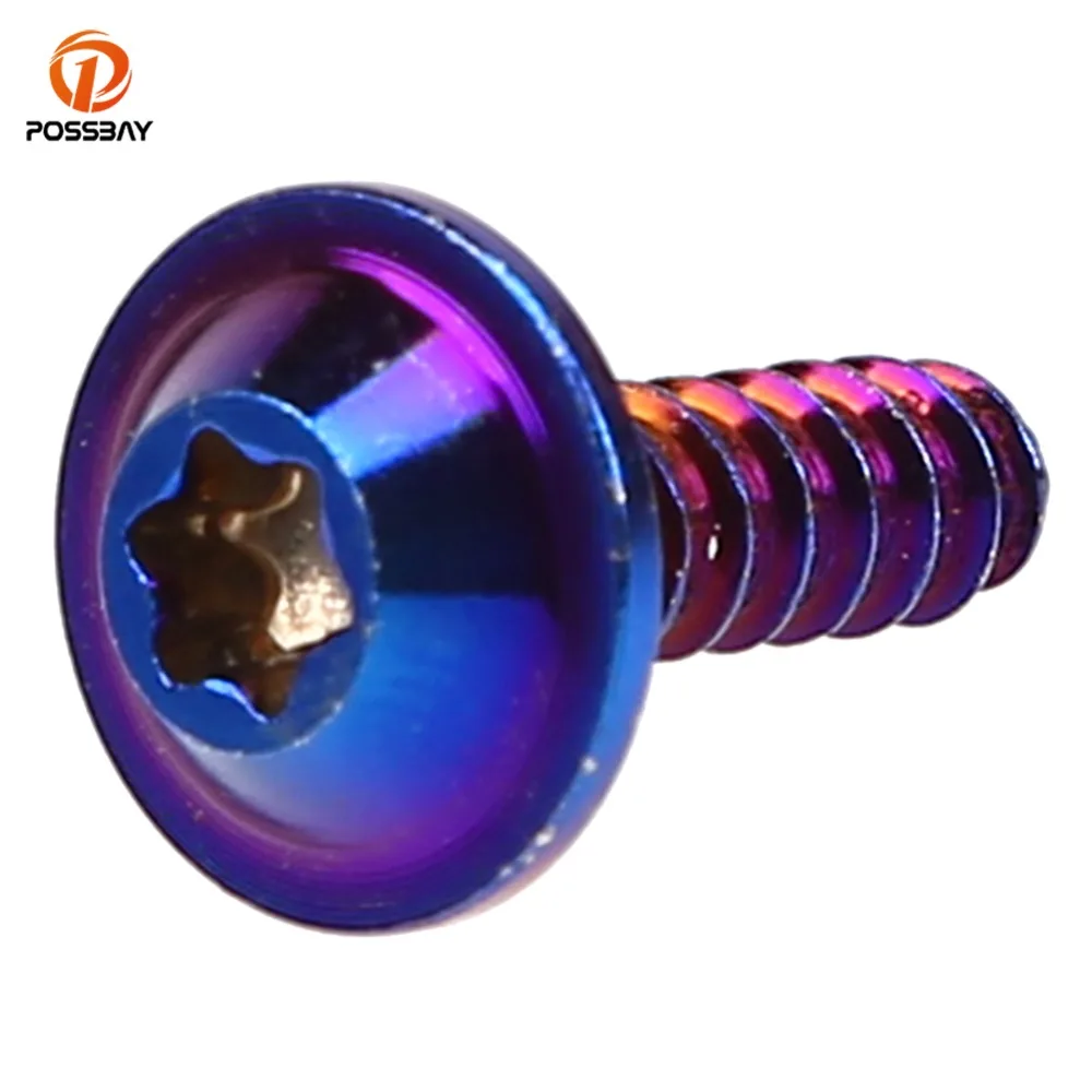 

POSSBAY M5 Colorful Stainless Steel Plum Anti-theft Hex Screw Plum Hex Bolt Round Nut Universal for Motorbike Accessories