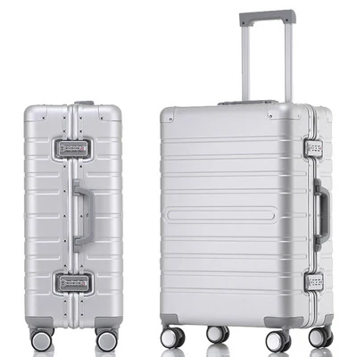 aluminum metal suitcase