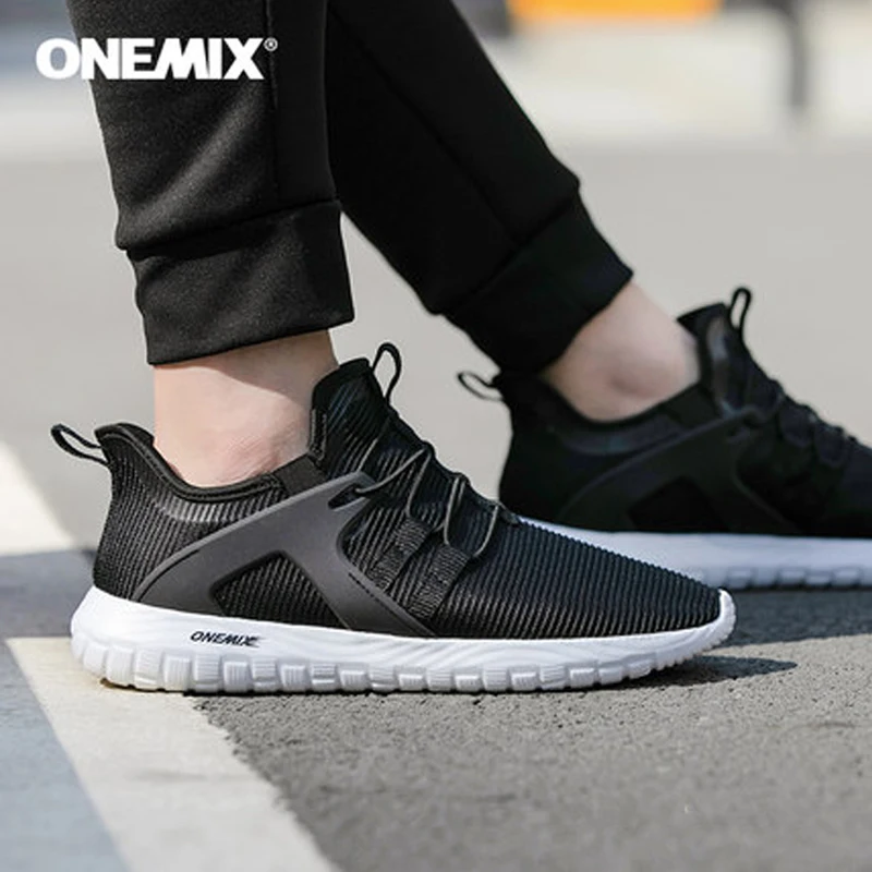 

ONEMIX Slip on Men's Trainers Lightweight Breathable Casual Energy Sneakers Cushioning Sport outdoor jogging walking shoes