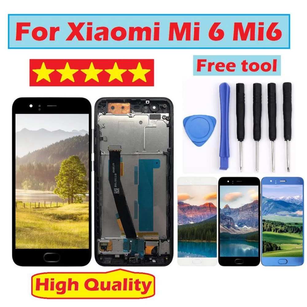 

for Xiaomi Mi 6 Mi6 LCD Display With Touch Screen With Frame Digitizer Assembly NEW 5.15" for Xiaomi Mi6 LCD Replacement Parts