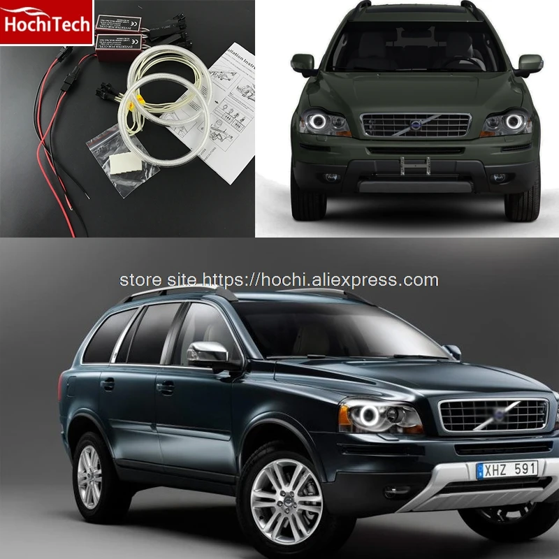 HochiTech ccfl angel eyes kit white 6000k halo rings headlight for Volvo XC90 2010 2011 2012 2013 | Автомобили и мотоциклы