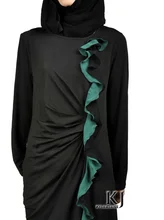 2015 Islam casual abaya muslim girl fashion cotton dress turkish women clothing burqa robe plus size dubai arab djellaba KJam32