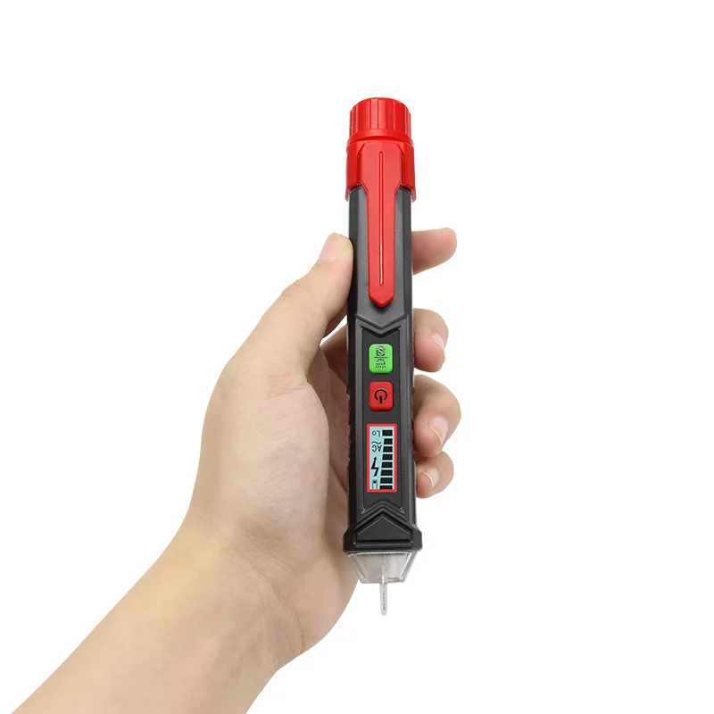 

HABOTEST HT100 Digital Display Multi-function Induction Test Pencil Sound/Light Alarm AC / 12~1000V Non-Contact Voltage Detector