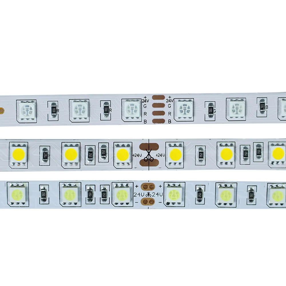 RGB светодиодные полосы Гибкие Огни DC 24 В SMD 5050 300 светодиодный 5 м лампада светодиодный светящаяся лента лампа теплый белый/синий/красный/RGB