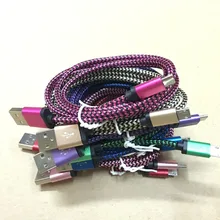 100 шт. высококачественный для apple iPhone 8 7 6 5 для android нейлоновый кабель Змеиный Плетеный алюминиевый сплав зарядный кабель