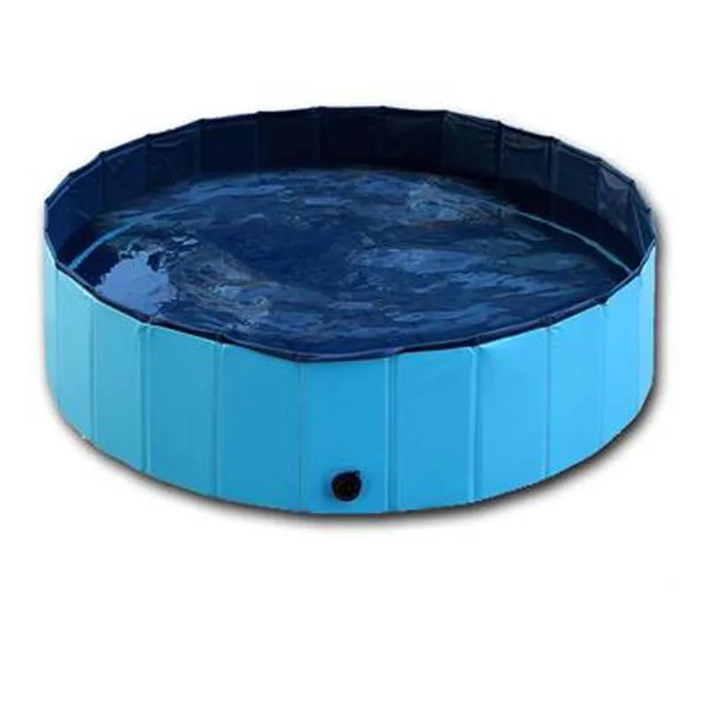 

Strong Durable PVC Dog Swimming Pool for Small Dogs Summer Cooling Dog Washing Pond Foldable Portable Pets Accessories 10E