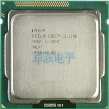 Free shipping Intel Core I3 2100 3M Cache 3.1 GHz LGA 1155 TDP 65W desktop CPU Free shipping scattered piece processor i3-2100