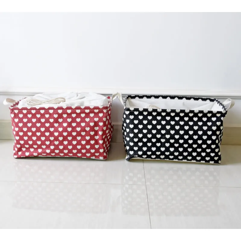 

Cotton Waterproof Storage Holder Basket Drawstring basket Bucket for Home sock clothes Sundries Storage laundry BIG hamper Bags