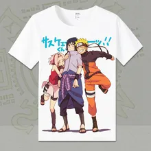 Футболка из клана Учиха, мужские футболки с аниме Наруто, новые летние футболки с коротким рукавом и круглым вырезом из хлопка, футболки Саске, топы TX012