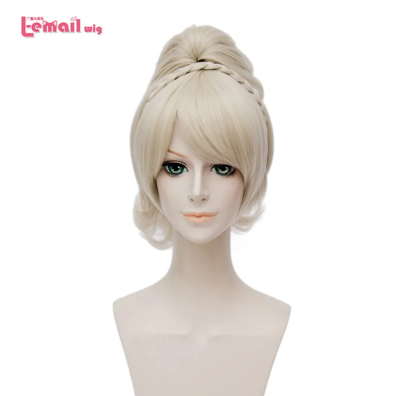 Парик L email новая игра финальная фантазия Lunafreya Nox Fleuret светлый парик для косплея