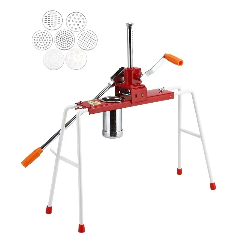 

Manual Noodle Press Machine Stainless Steel Vegetables Pasta Maker For Vegetable Vermicelli Linguine Macaroni Spaghetti & 7 Mold