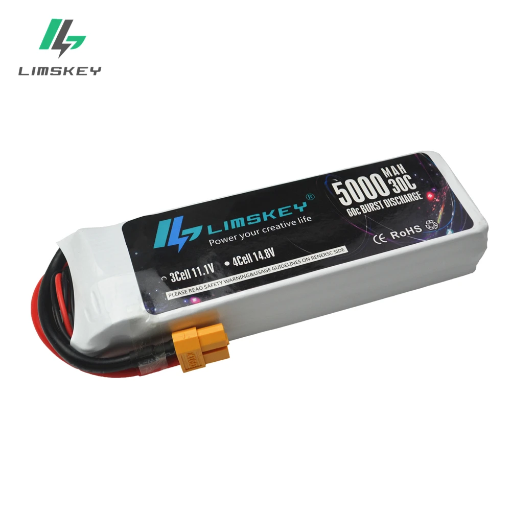 Limskey FPV 450 500 11 1 в 5000 мАч 30C Max60C 3S RC LiPo аккумулятор для вертолета лодки Traxxas батареи