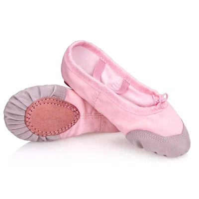 Girls Kids Pointe Shoes Dance Slippers High Quality Ballerina Boys Children Practice Shoes For Ballet pink