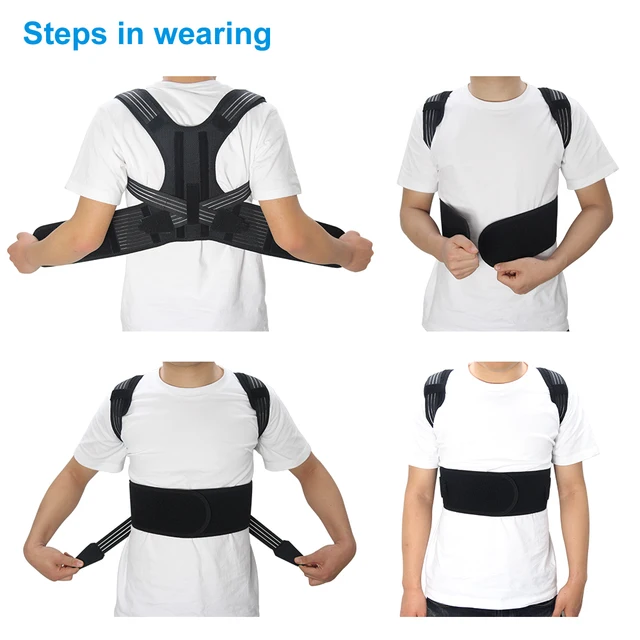 Aptoco posture corrector brace shoulder back support belt for unisex braces & supports belt shoulder posture dropshipping