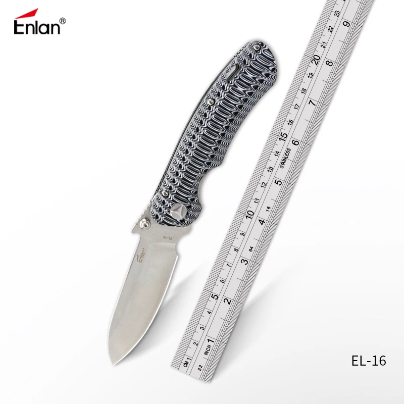 

Enlan Folding Hunting Knife 8CR13Mov Steel Tactical Camping knife Survival Combat Pocket Knives Multi EDC Tools Dropshipping