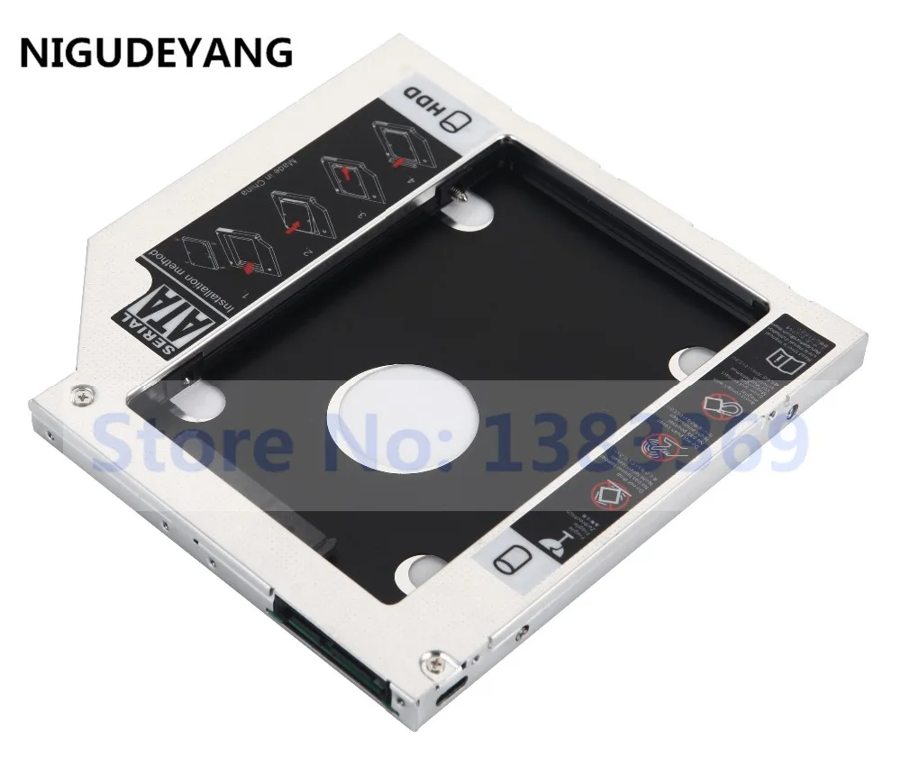 NIGUDEYANG 2nd HDD SSD жесткий диск Оптический отсек Caddy для HP PAVILION 17 f001dx f051nc|Корпус