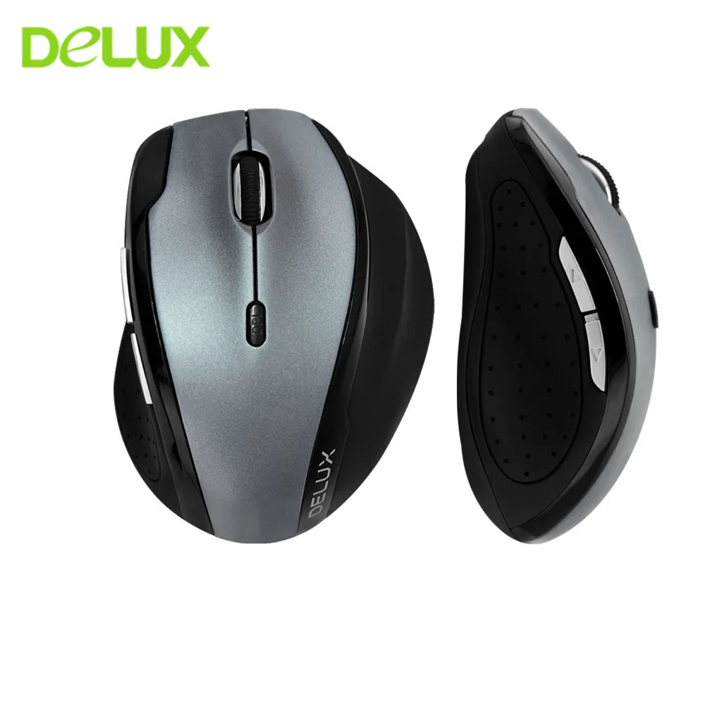 

Delux USB Wireless Mouse 2400 DPI Ergonomic Optical Mouse Computer Gaming Mause Wrist Rest Office Work Mice for PC Laptop Gamer