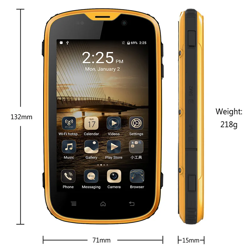 E & L W5 teléfono móvil Android teléfonos originales impermeable a prueba de golpes a prueba teléfono Quad Core teléfono táctil Smartphone 4G desbloqueado los teléfonos móviles E & L W5 teléfono móvil Android teléfonos originales impermeable a prueba de golpes a prueba teléfono Quad Core teléfono táctil Smartphone 4G desbloqueado los teléfonos móviles