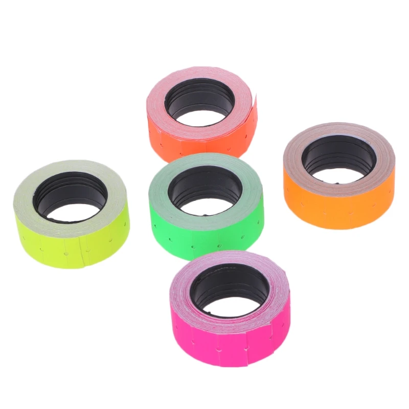 500pcs/roll Colorful Price Label Paper Tag Mark Sticker For MX-5500 Labeller Gun Self-adhesive Design Price Label Retail Tags