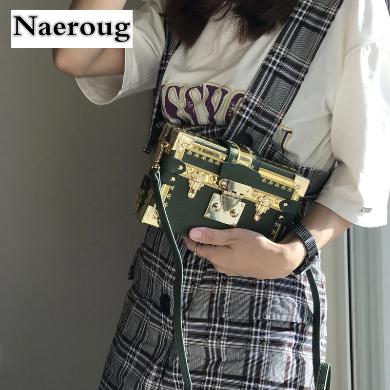 

New Luxury Brand Women Clutches Evening Bag Metal Rivet Handbag Famous Design Box Bag Party Purse Women Shoulder Bags Bolsas Sac