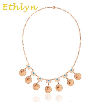 

Ethlyn Iran coins chain necklace Gold Color Iran 5 Pahlavi - Mohammad Reza Pahlavi Coins chain for ladies