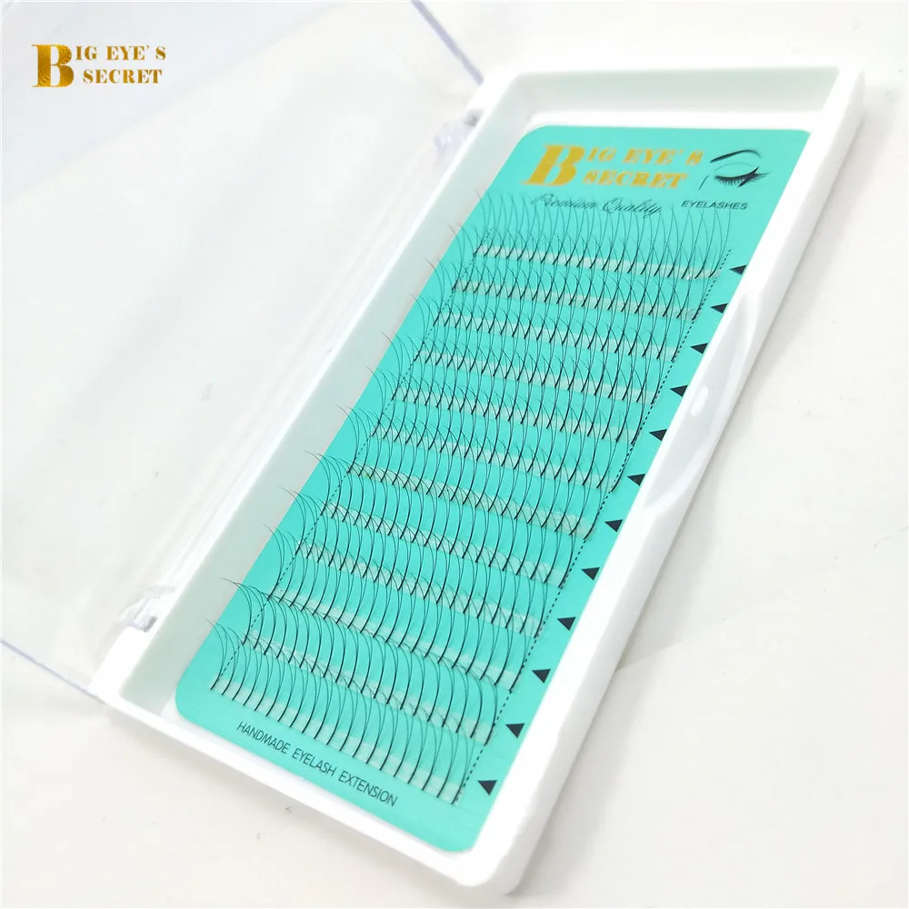 US $702.00 Big Eyes Secret 2D Long Stem Premade Volume Fans 2d Lashes Russian Volume Eyelash Extensions Pre Made Volume Fans Free Shipping