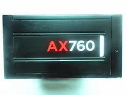 Используется оригинальный AX760 питание 80 plus Platinum Сертифицированный полный модуль низкой нагрузки вентилятор